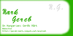 mark gereb business card