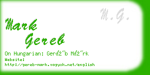 mark gereb business card
